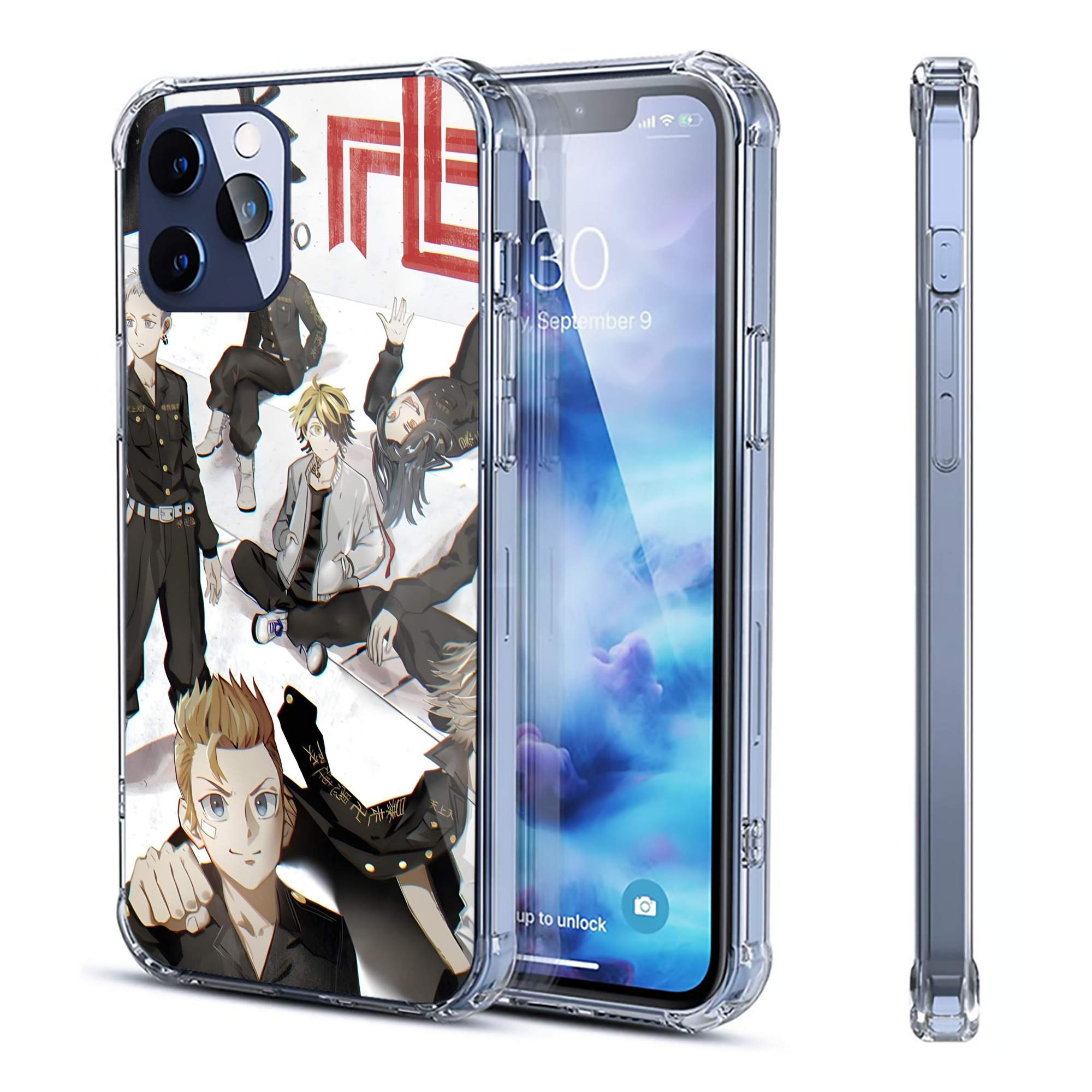 （画像用） 東京リベンジャーズ Tokyo Revengers 【iPhone 12シリーズ対応】透明スマホケース（クリアソフトケース）